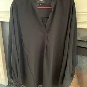 Eloquii Charcoal Blouse